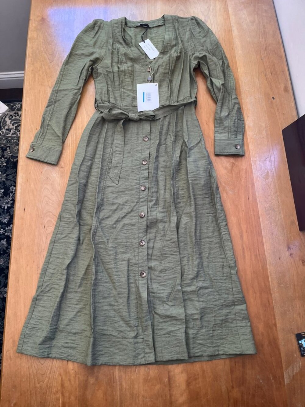 Iris & Ink - Vestiti Midi Dress - Green - Size 14